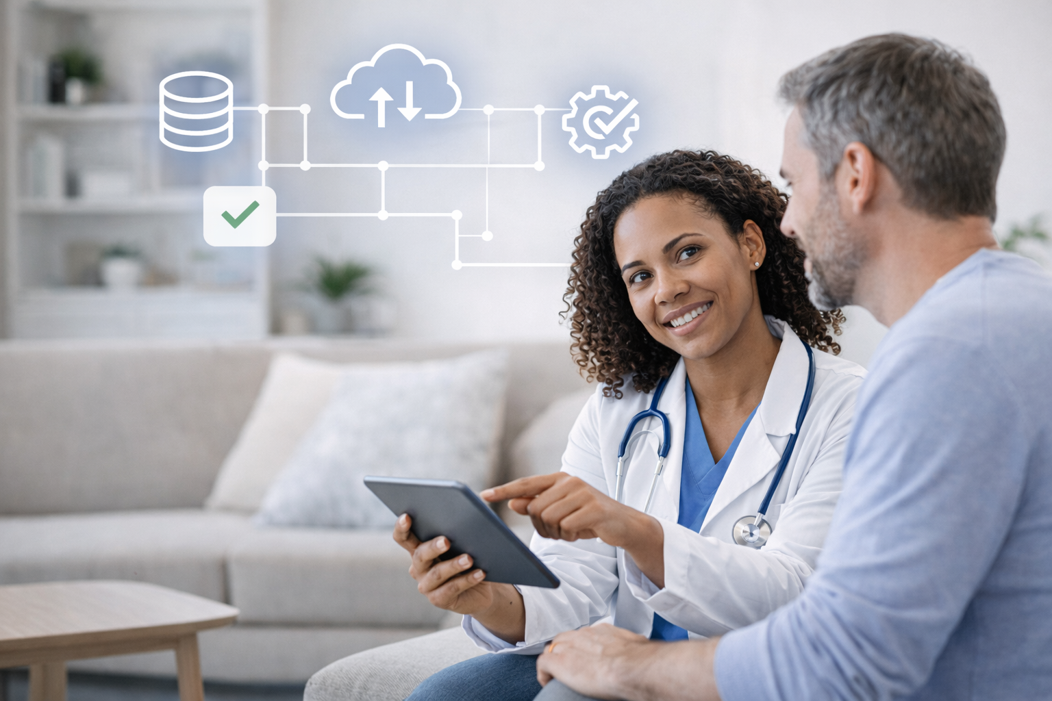 [interface] screenshot of an aidriven healthcare application