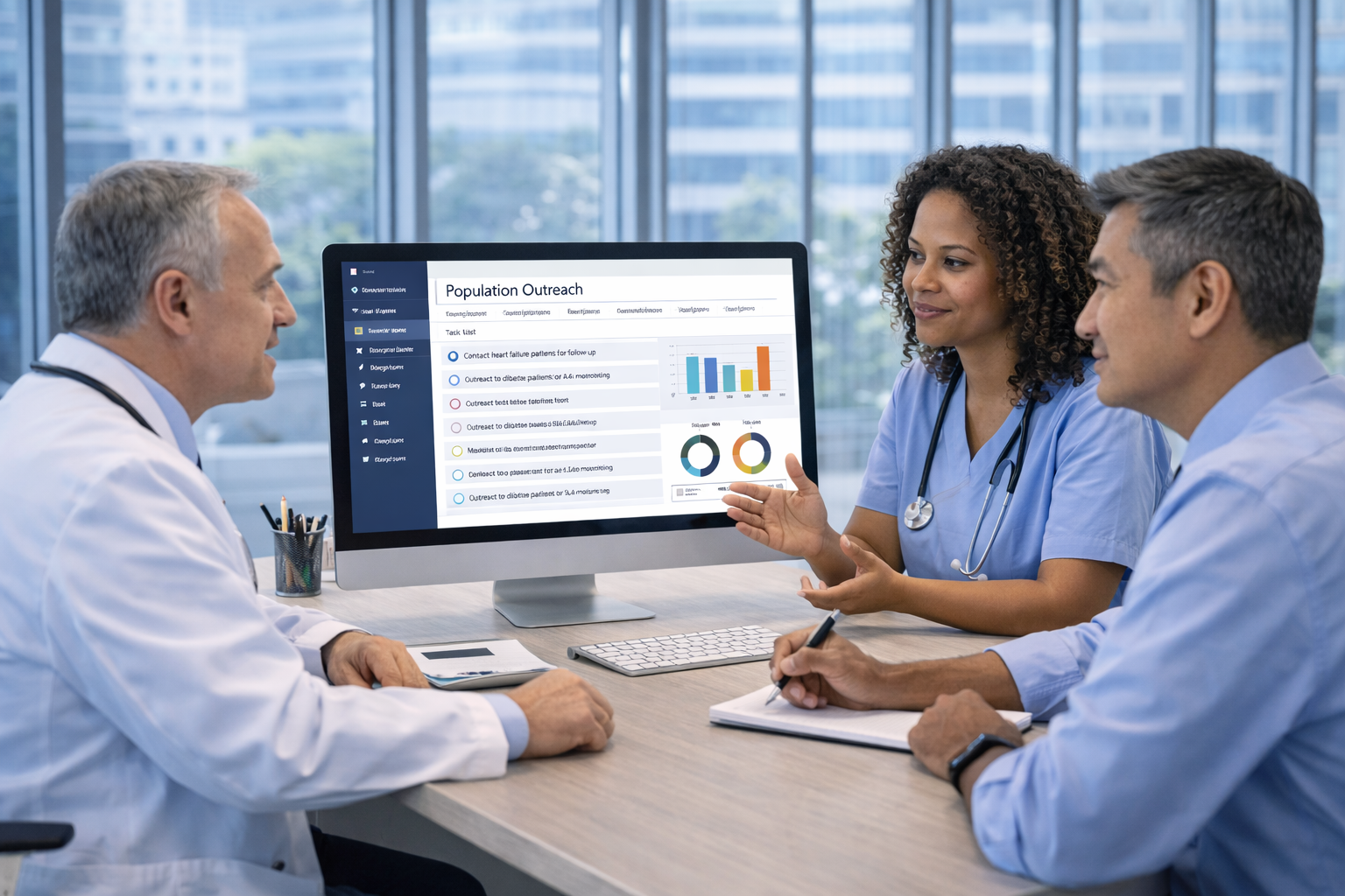 [interface] screenshot of an aidriven healthcare application