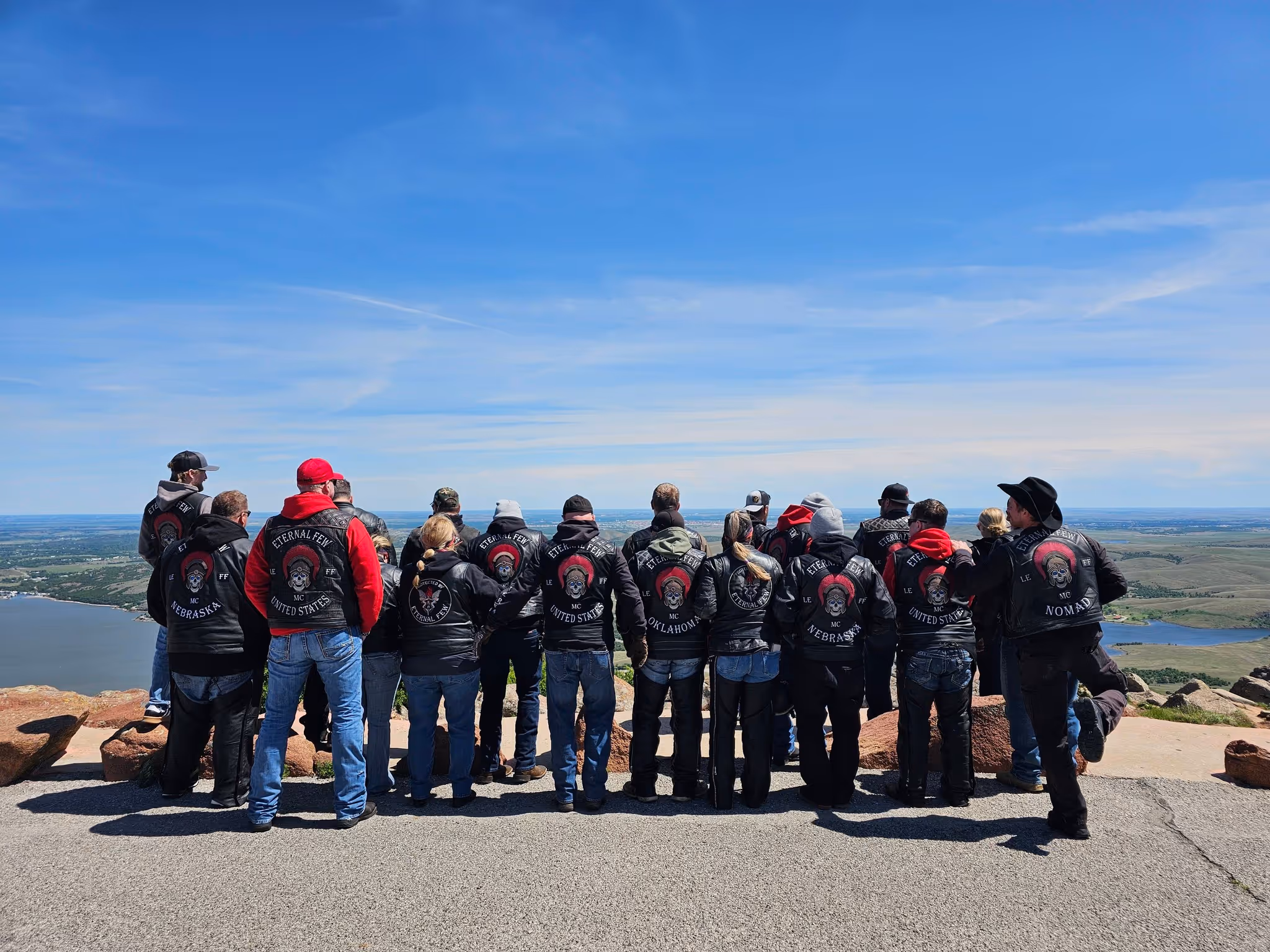 All Eternal Few members together looking over a canyon