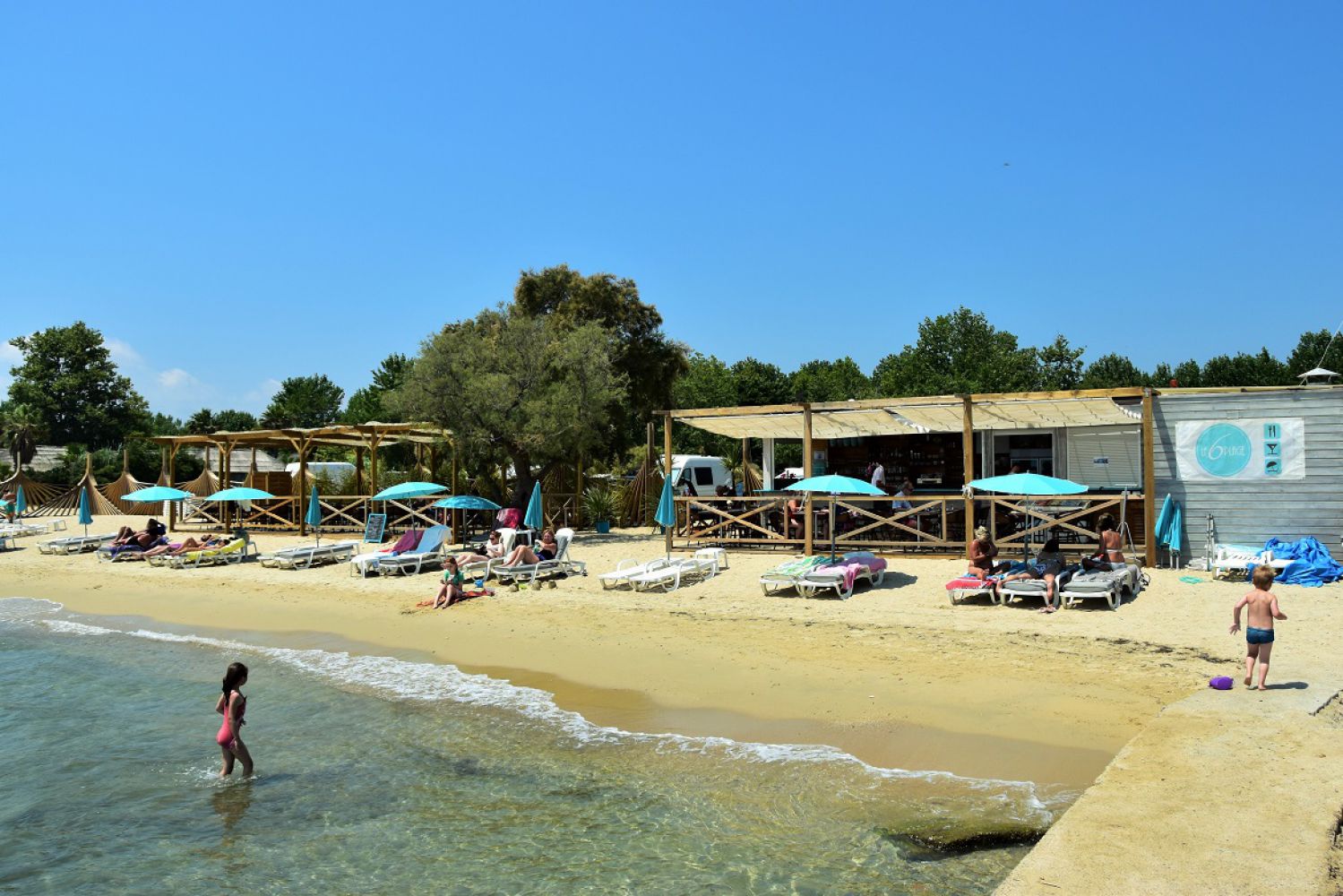 Plage du restaurant