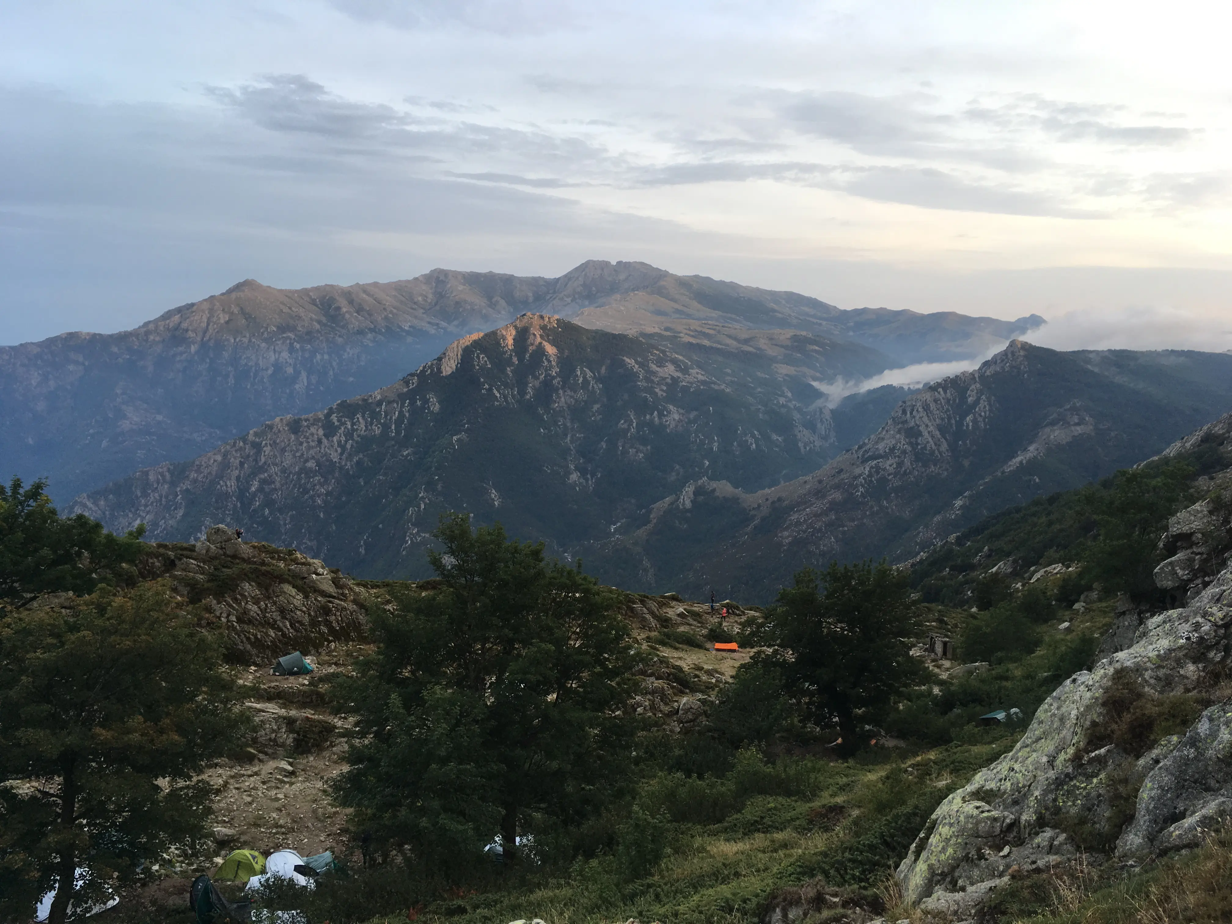 Bivouac sur le refuge du GR20