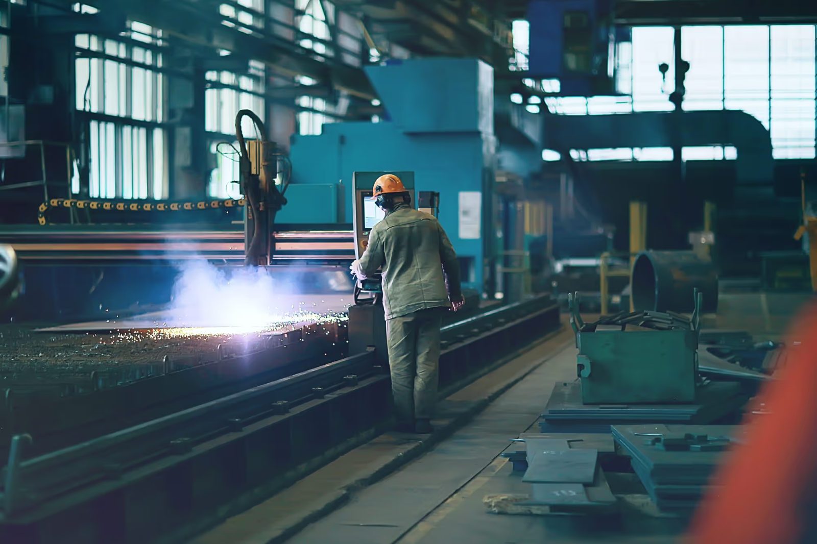 Manufacturing plant production floor