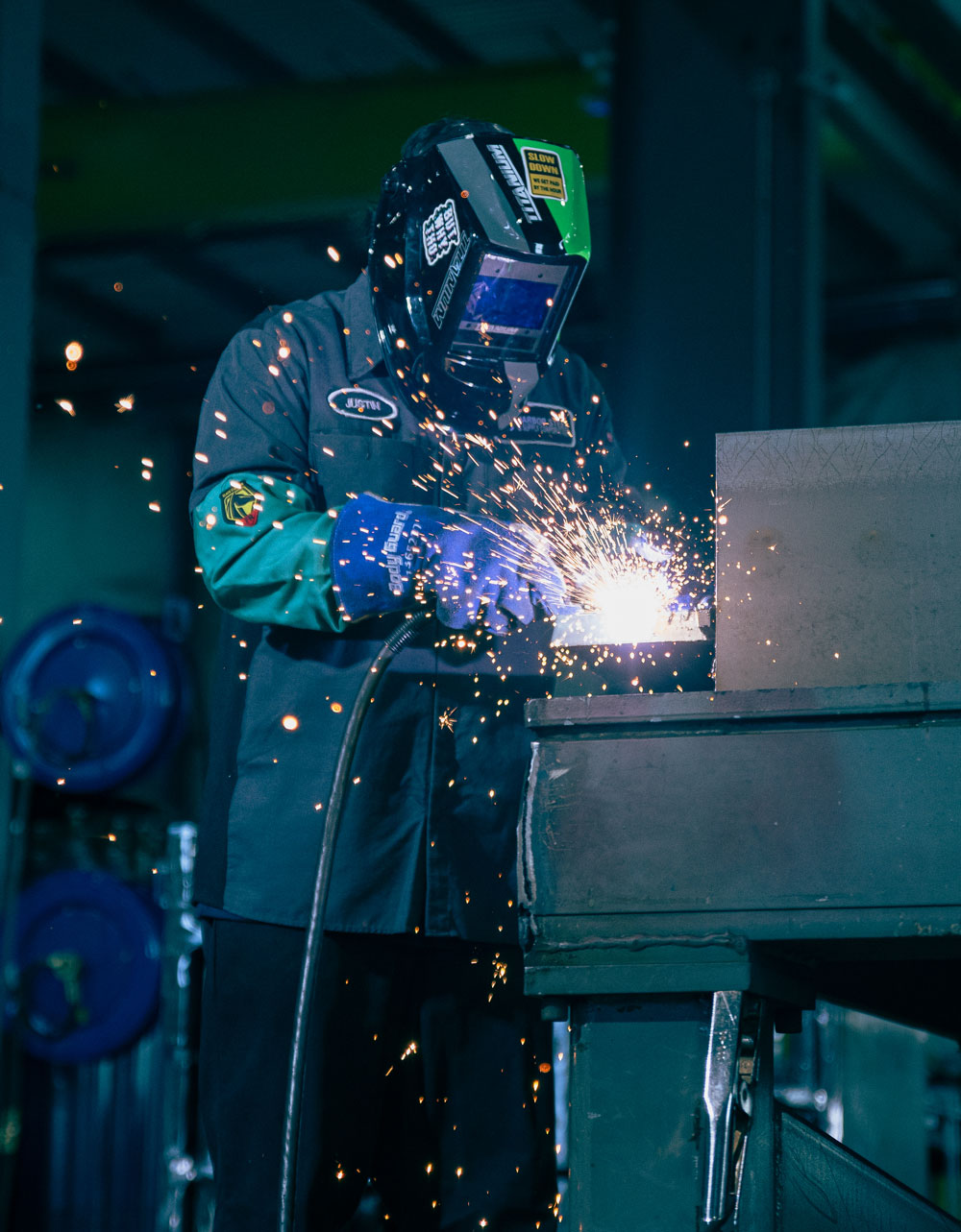 image of guy cutting