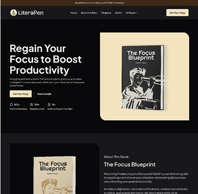 A Scaleable Book Selling Webflow Template