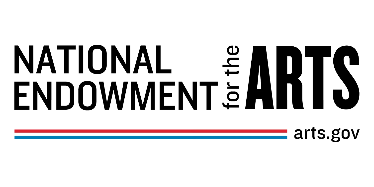 National Endowment for the Arts logo with red, white, and blue stripes and the text arts.gov.