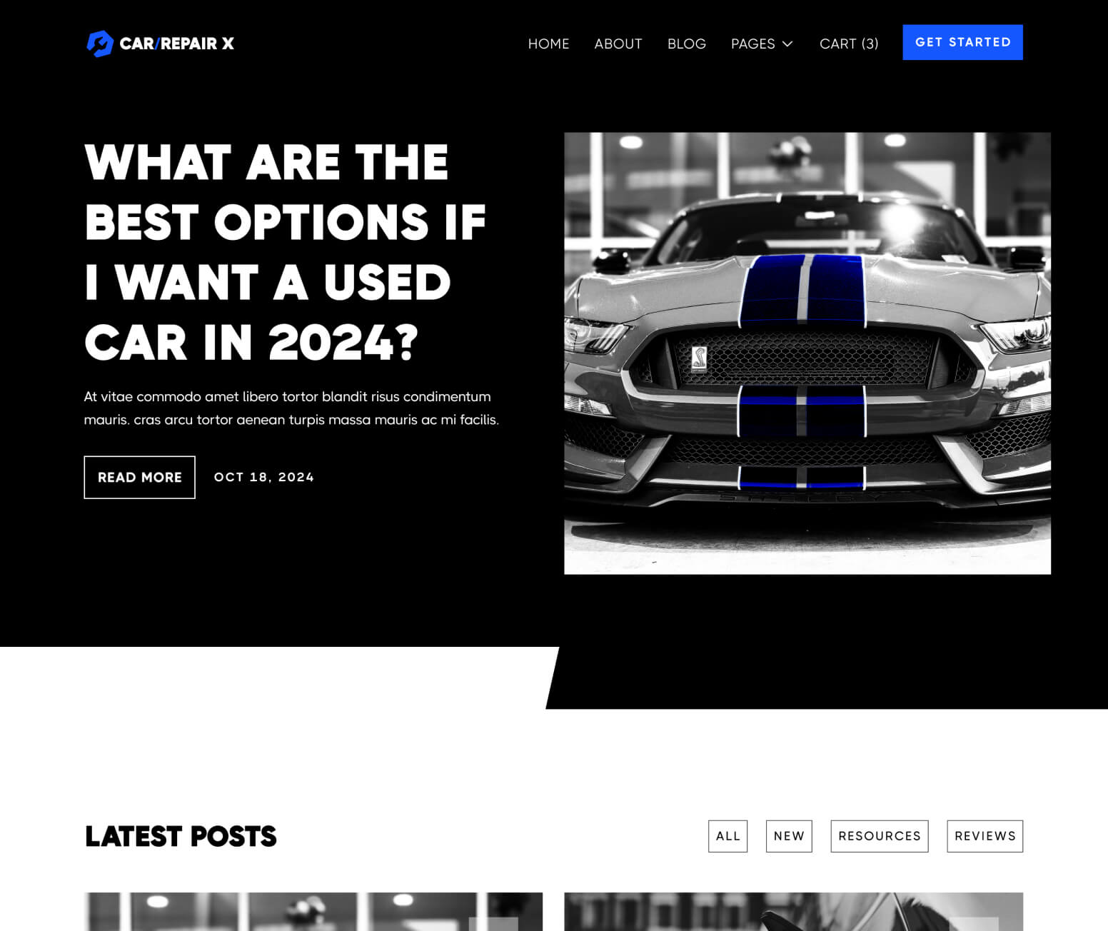 CarRepair X - Blog V1 Page - Automotive Webflow Template