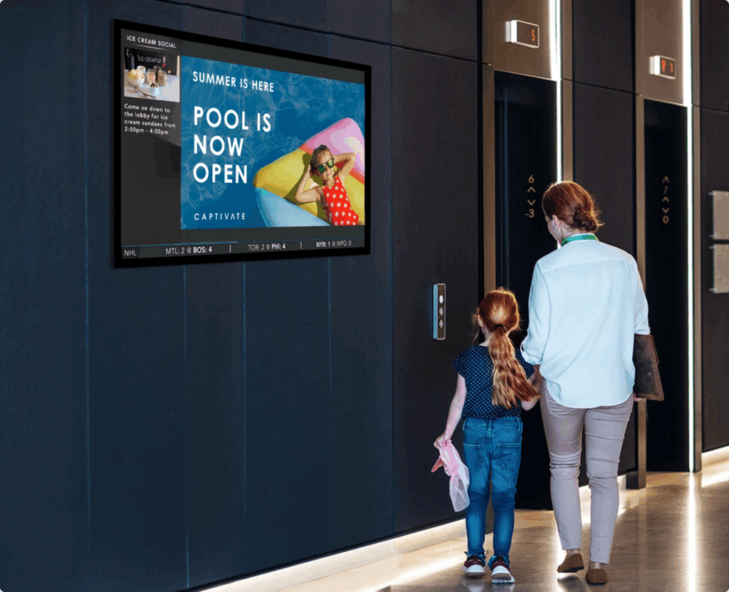 Property manager using digital platform for tenant engagement and building communication management.