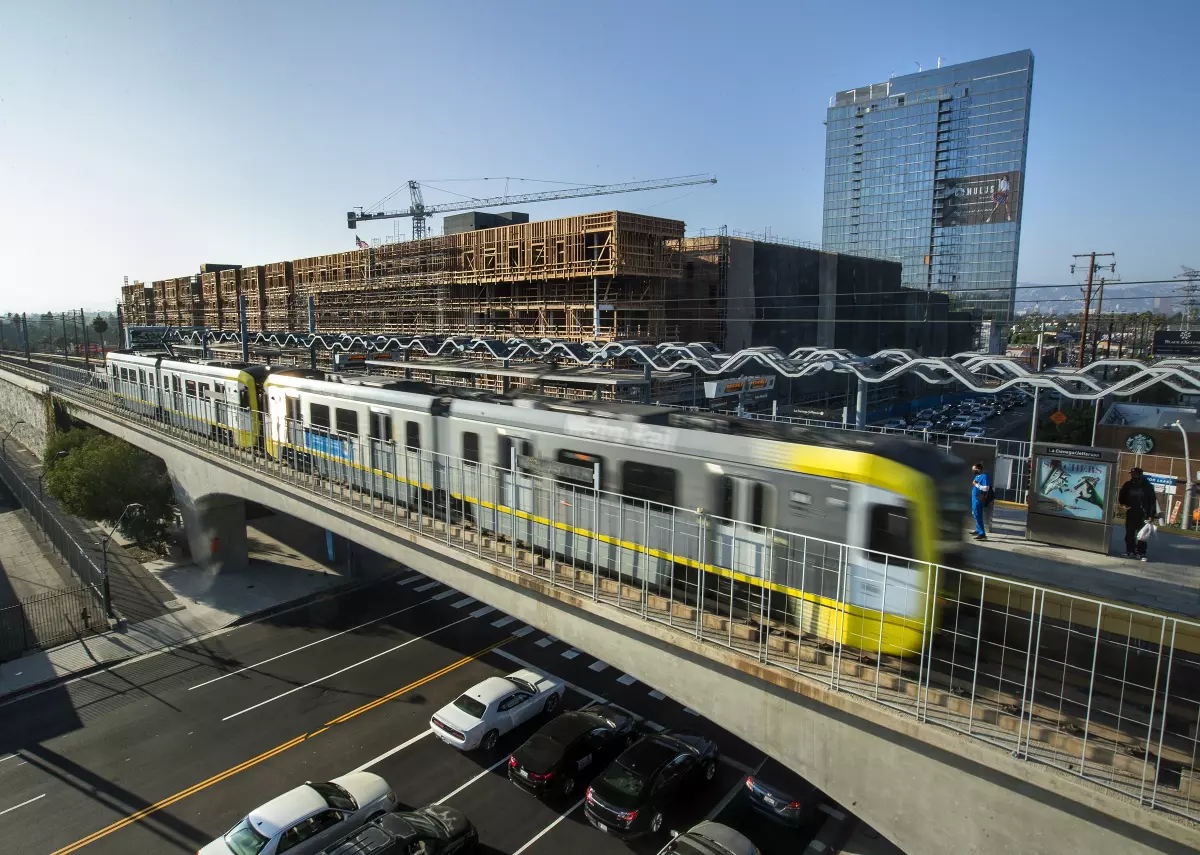 Los Angeles Metro transit station — SB-79 transit-oriented development