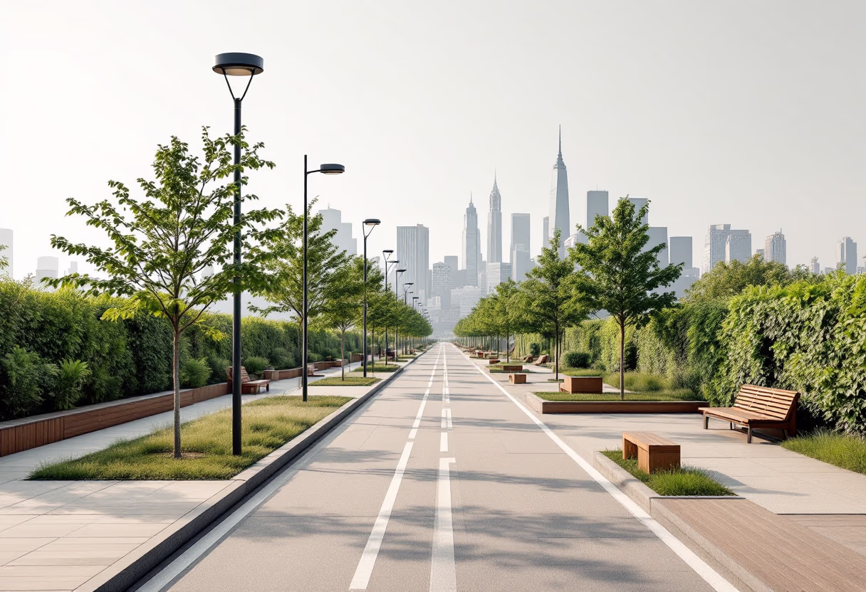 [background image] image of urban sustainability initiatives (for a green tech/cleantech company)