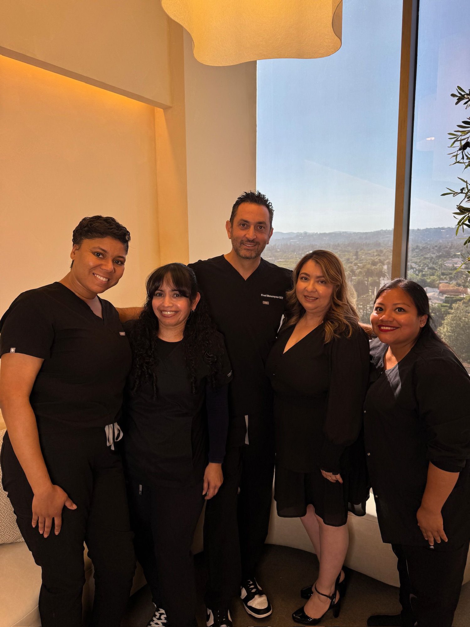 Dr. Fred Monempour with the Monempour Endodontics team in Beverly Hills
