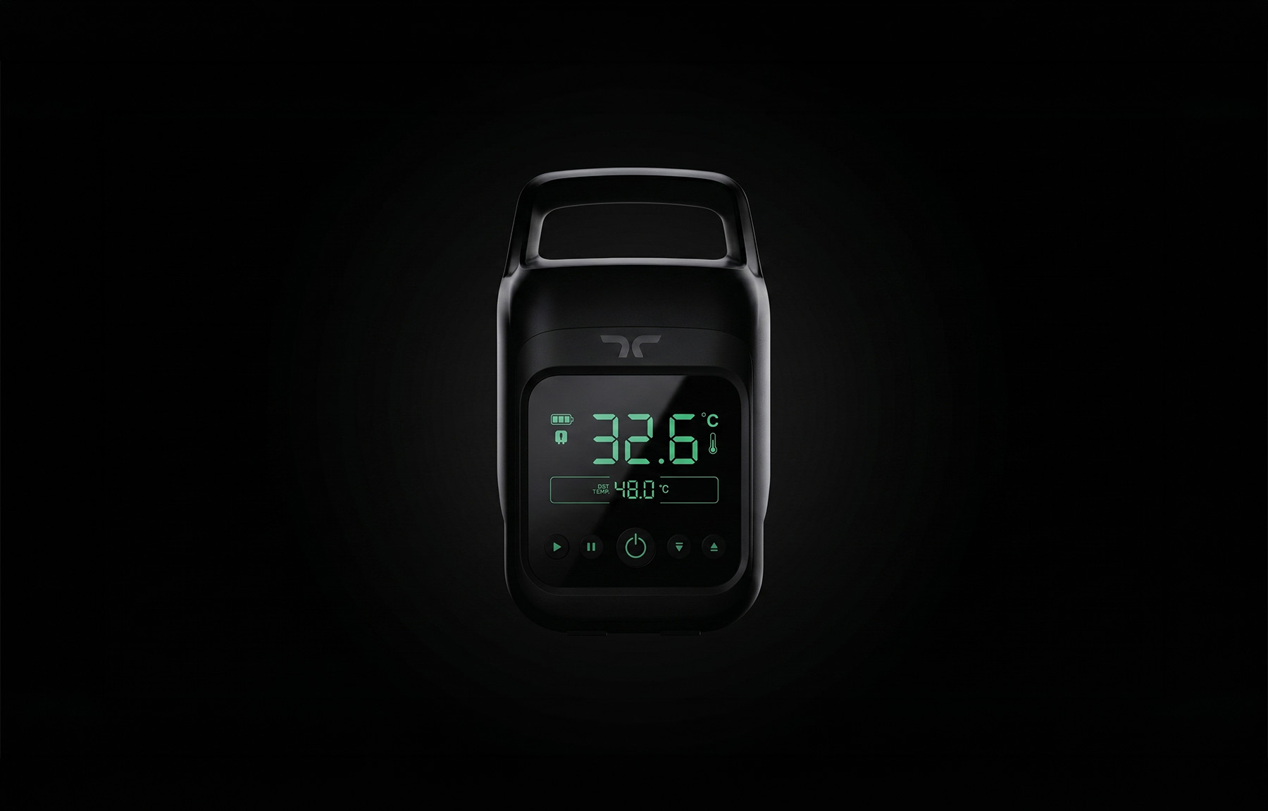 Thermal Armour brand image. Digital temperature control device displaying 36°C on a black screen with green text.