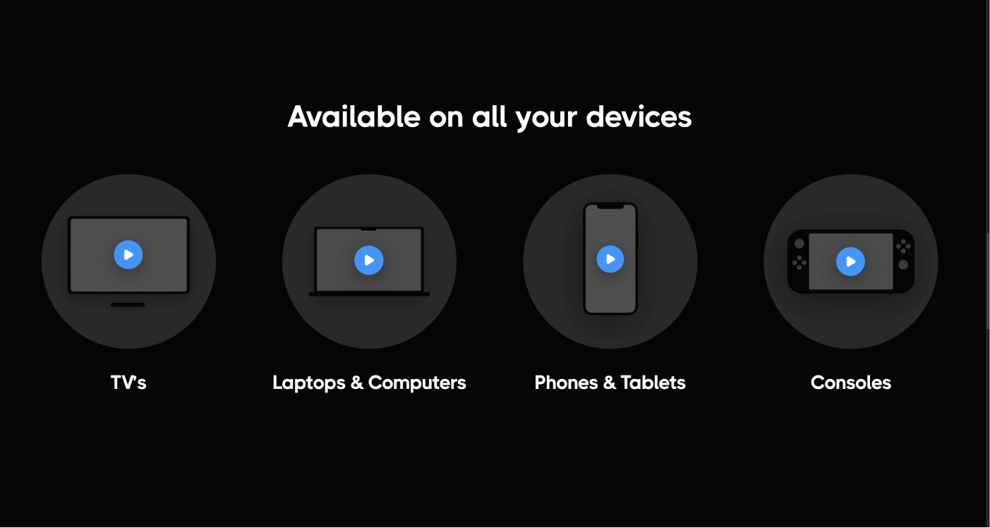 Icons And Graphics - Streaming X Webflow Template