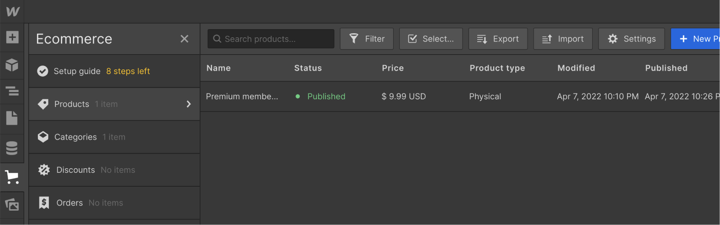 CMS Collection - Streaming X Webflow Template
