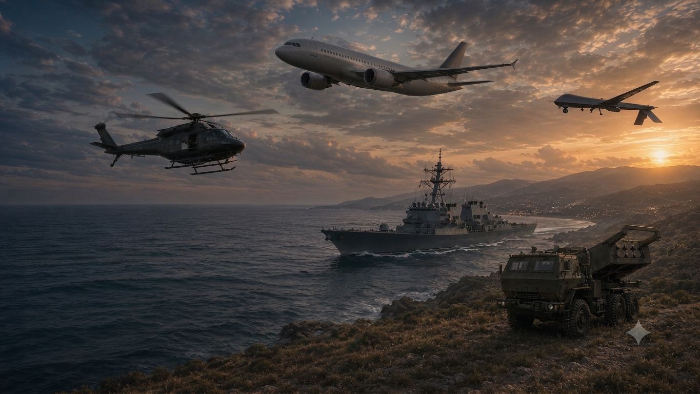 Multi-domain fleet of aircraft, ships, and ground vehicles
