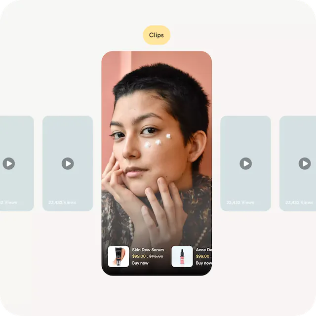 Attach multiple products to a shoppable video