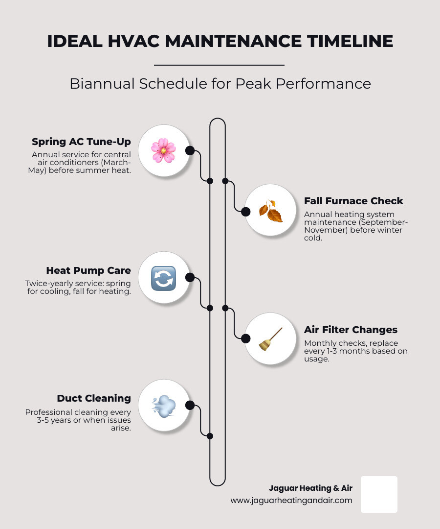 ideal HVAC maintenance timeline - how often should you service your hvac infographic infographic-line-5-steps-elegant_beige ideal HVAC maintenance timeline - how often should you service your hvac infographic infographic-line-5-steps-elegant_beige