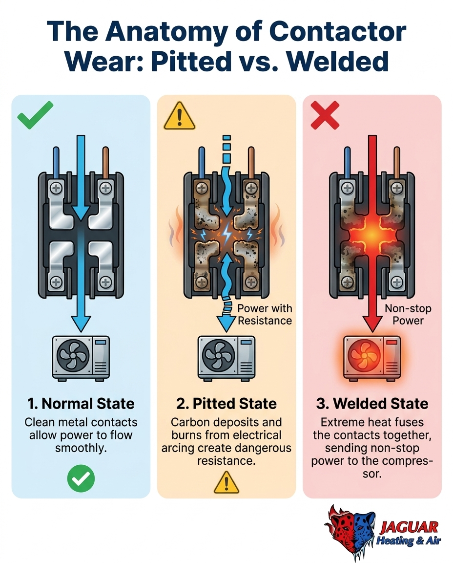 The Anatomy of Contactor Wear: Pitted vs. Welded
