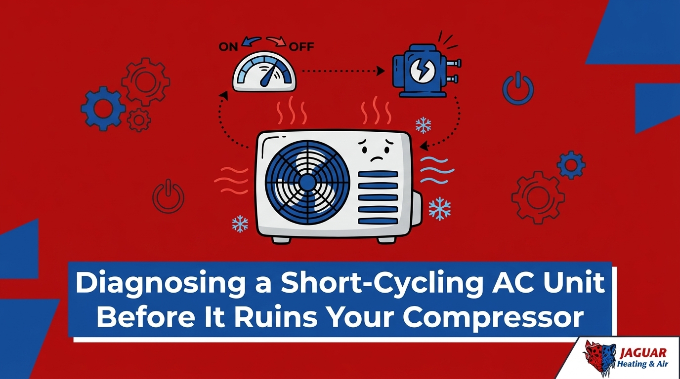 Diagnosing a Short-Cycling AC Unit Before It Ruins Your Compressor — featured image