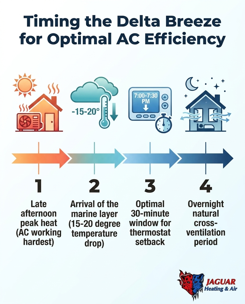 Timing the Delta Breeze for Optimal AC Efficiency