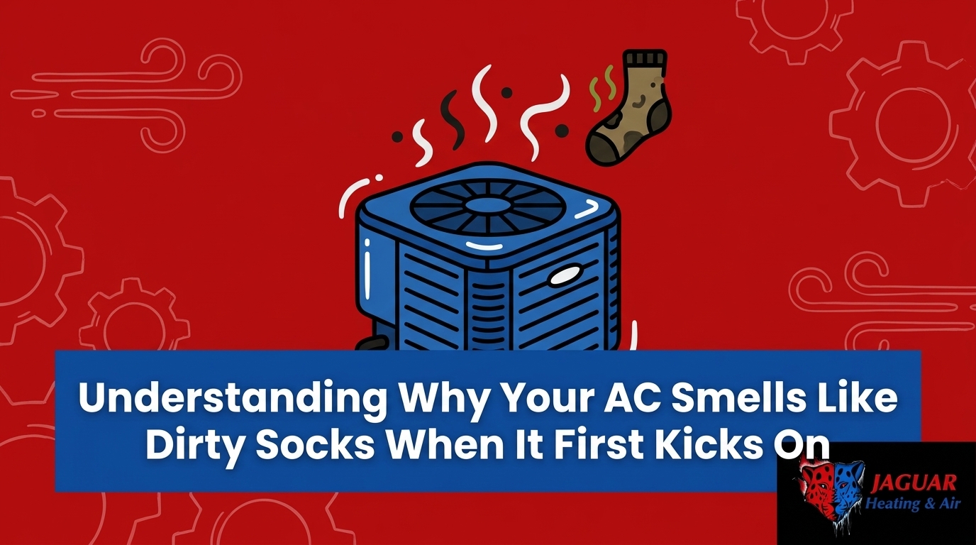 Understanding Why Your AC Smells Like Dirty Socks When It First Kicks On — featured image
