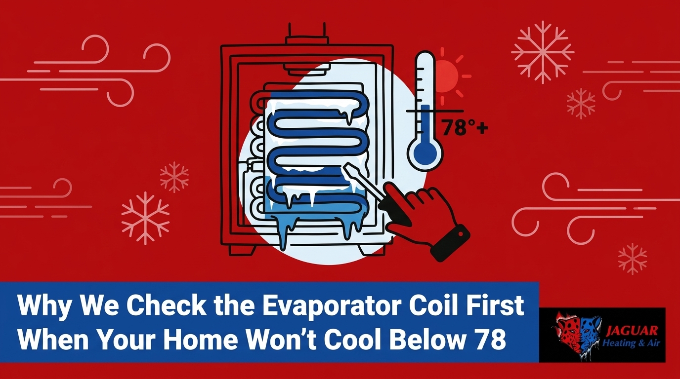 Why We Check the Evaporator Coil First When Your Home Won't Cool Below 78 β featured image
