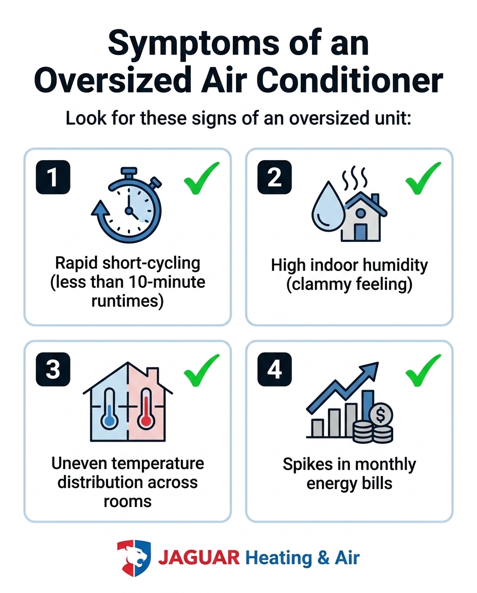 Symptoms of an Oversized Air Conditioner