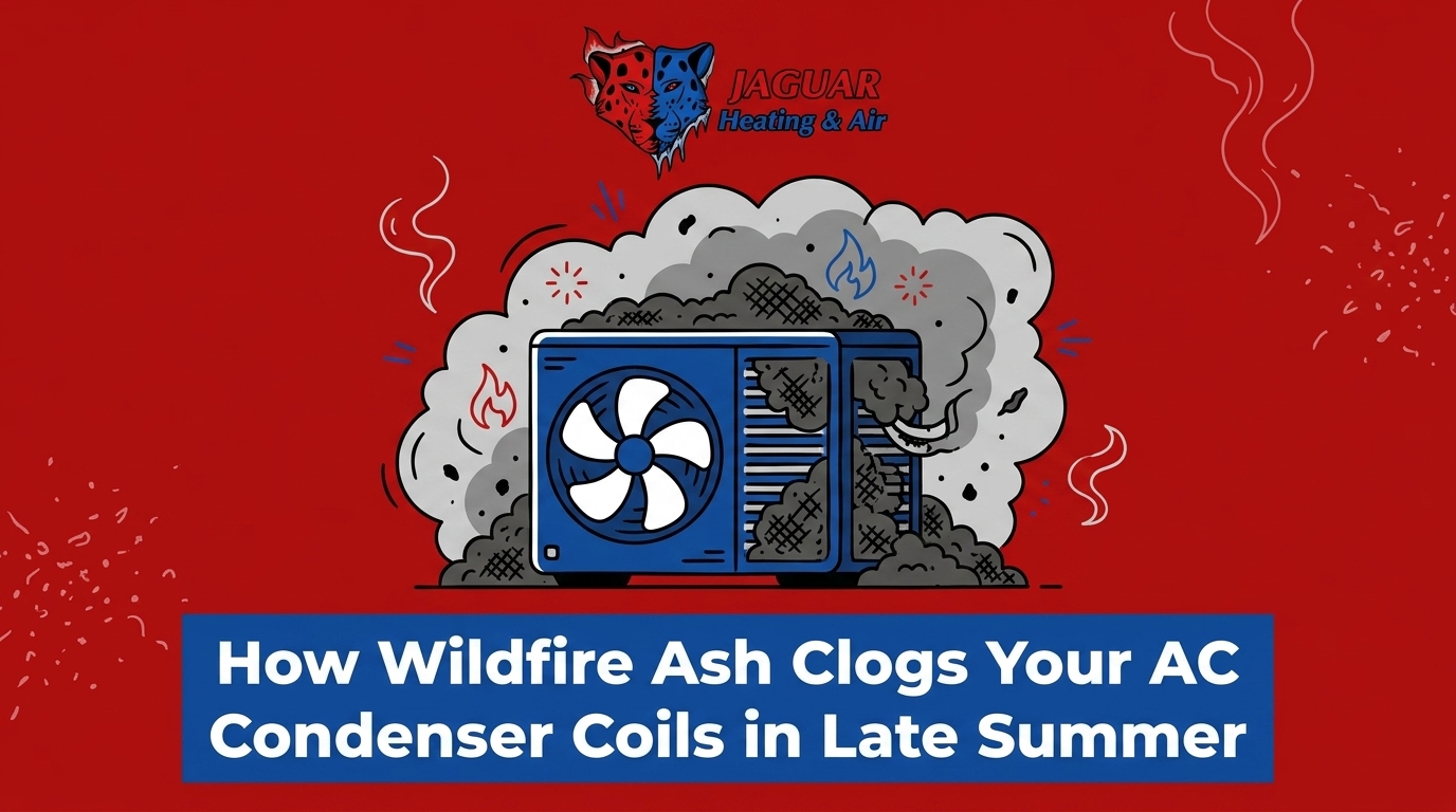 How Wildfire Ash Clogs Your AC Condenser Coils in Late Summer — featured image