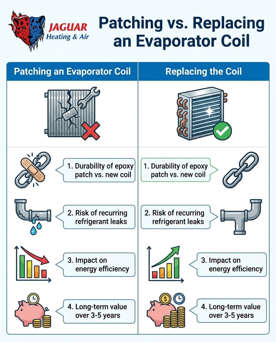 Patching vs. Replacing an Evaporator Coil