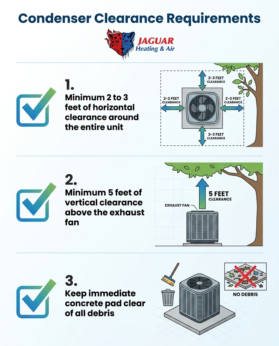 Condenser Clearance Requirements