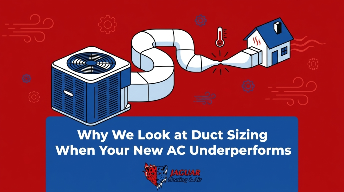 Why We Look at Duct Sizing When Your New AC Underperforms — featured image
