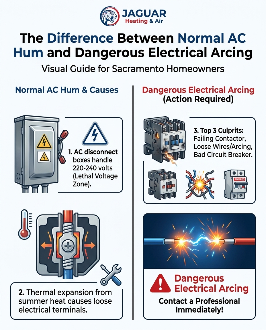 The Difference Between Normal AC Hum and Dangerous Electrical Arcing