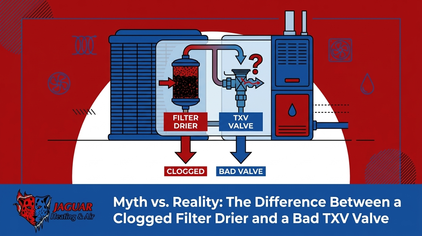 Myth vs. Reality: The Difference Between a Clogged Filter Drier and a Bad TXV Valve — featured image