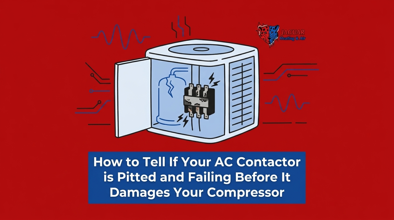 How to Tell If Your AC Contactor is Pitted and Failing Before It Damages Your Compressor — featured image