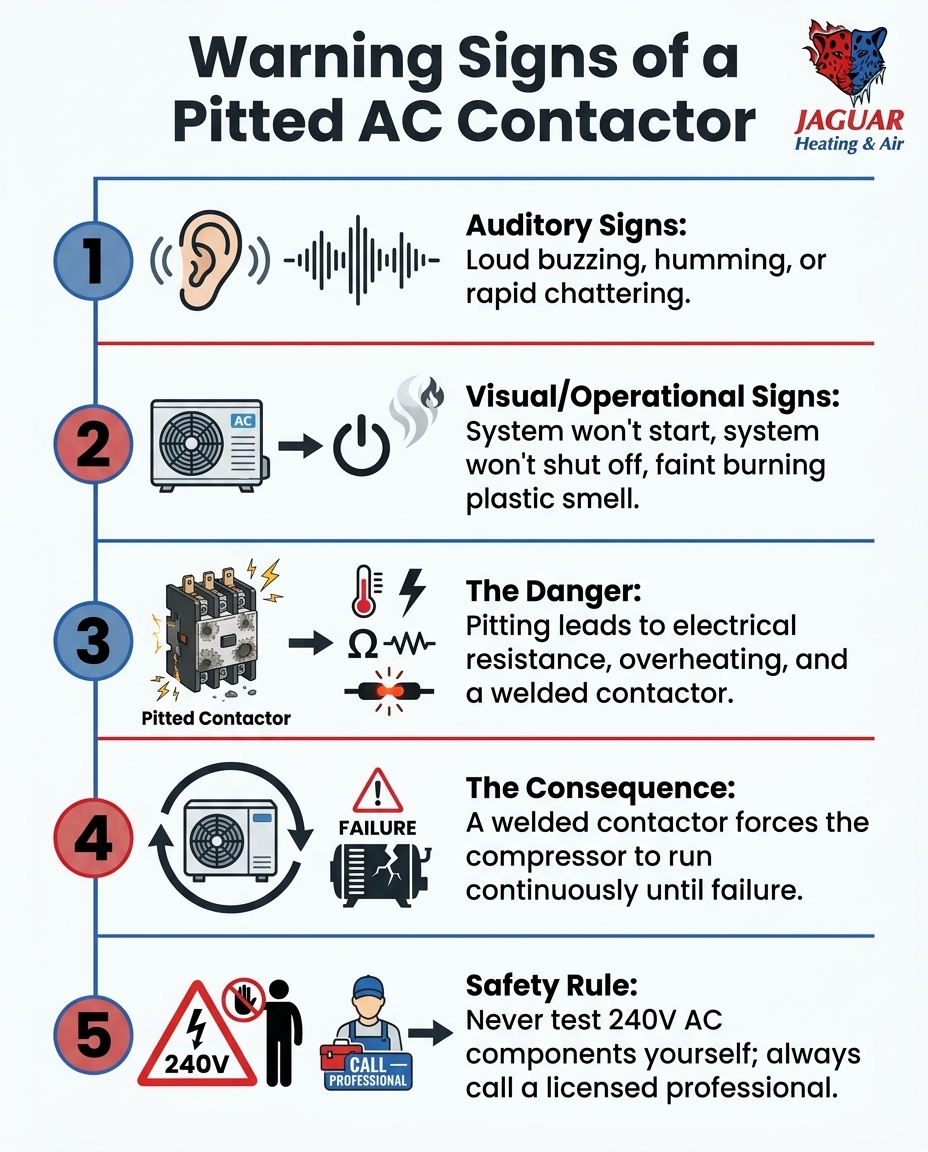 Warning Signs of a Pitted AC Contactor