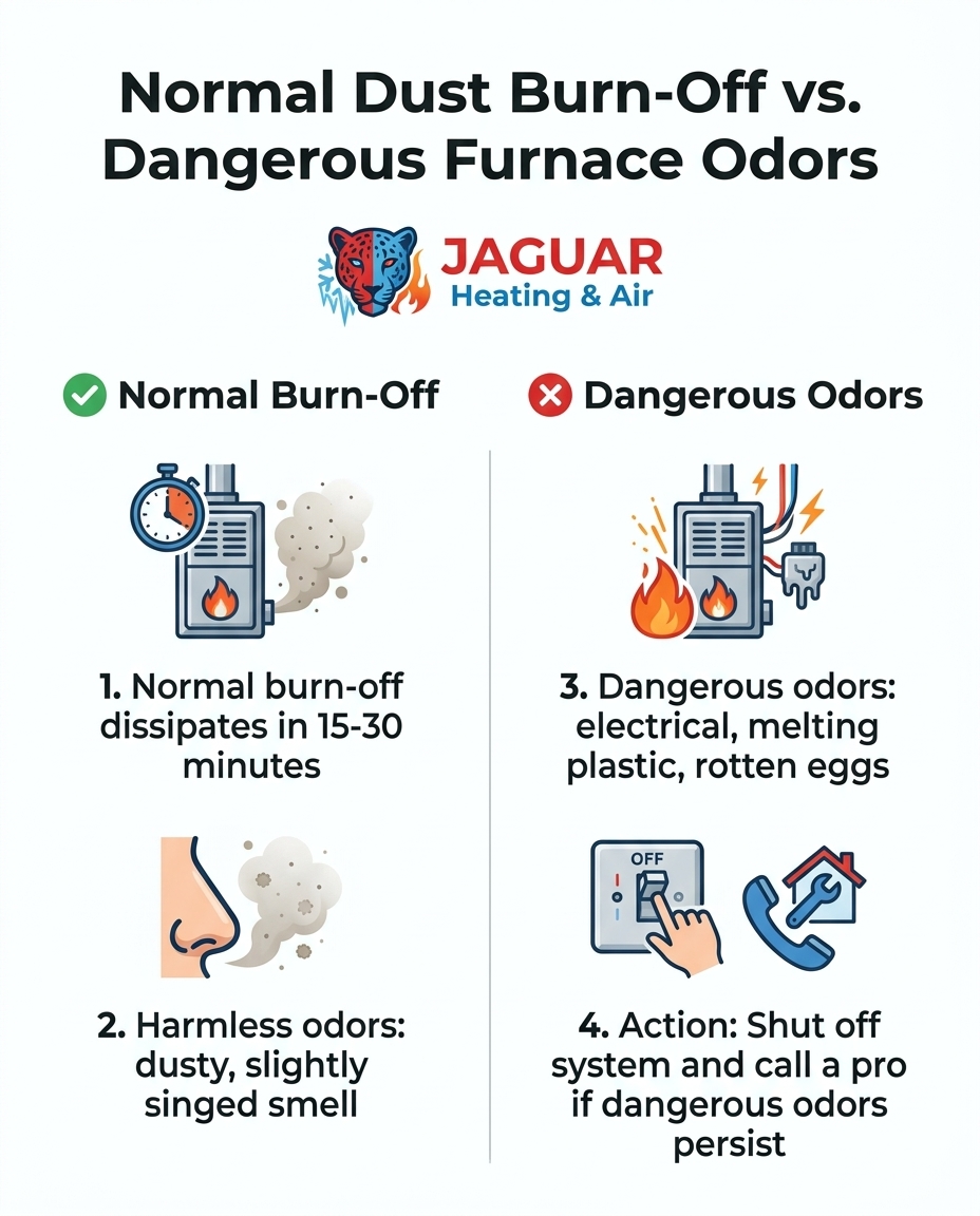 Normal Dust Burn-Off vs. Dangerous Furnace Odors