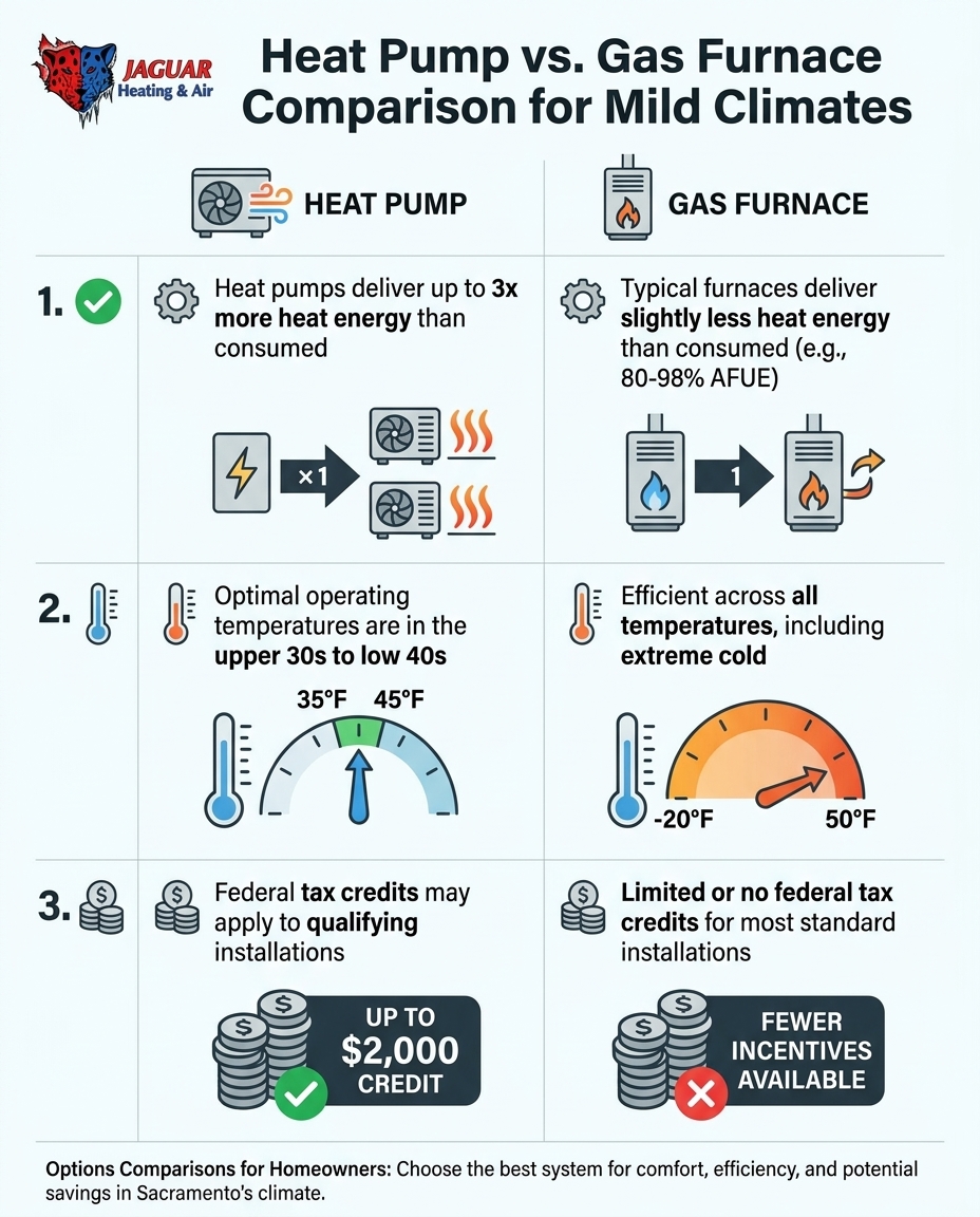 Heat Pump vs. Gas Furnace Comparison for Mild Climates