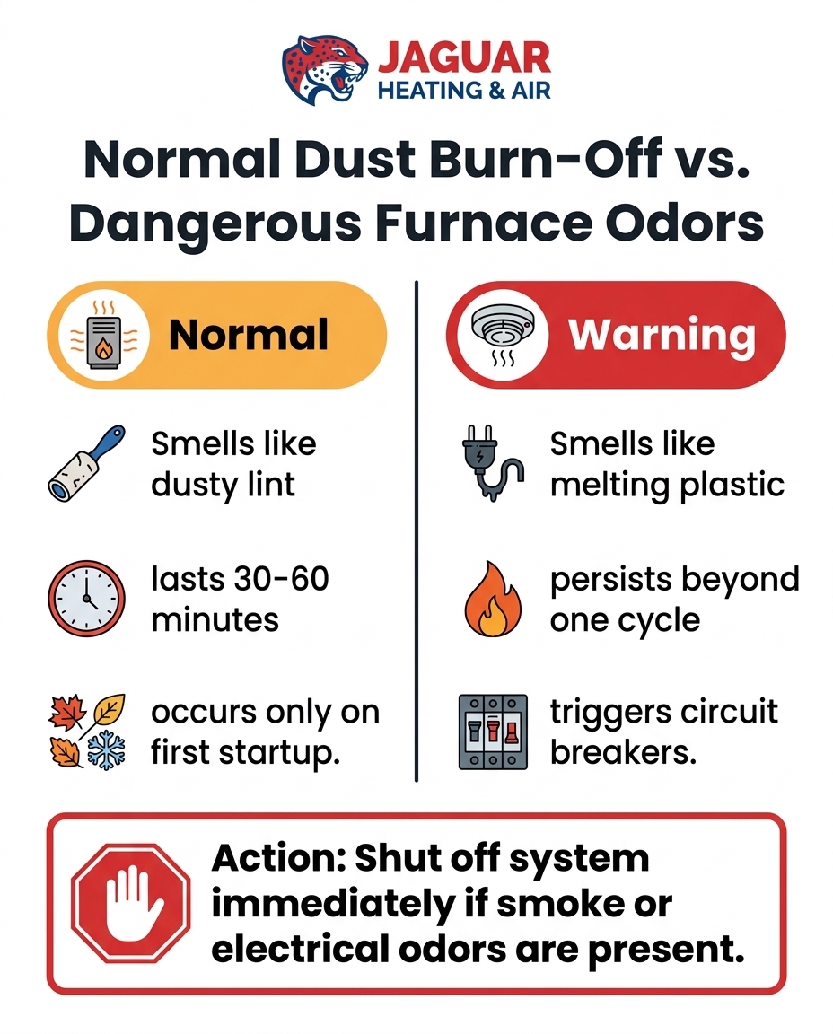 Normal Dust Burn-Off vs. Dangerous Furnace Odors