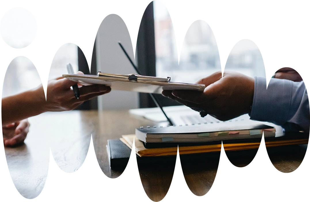 disagree on an agreement, two people, sheets and paper