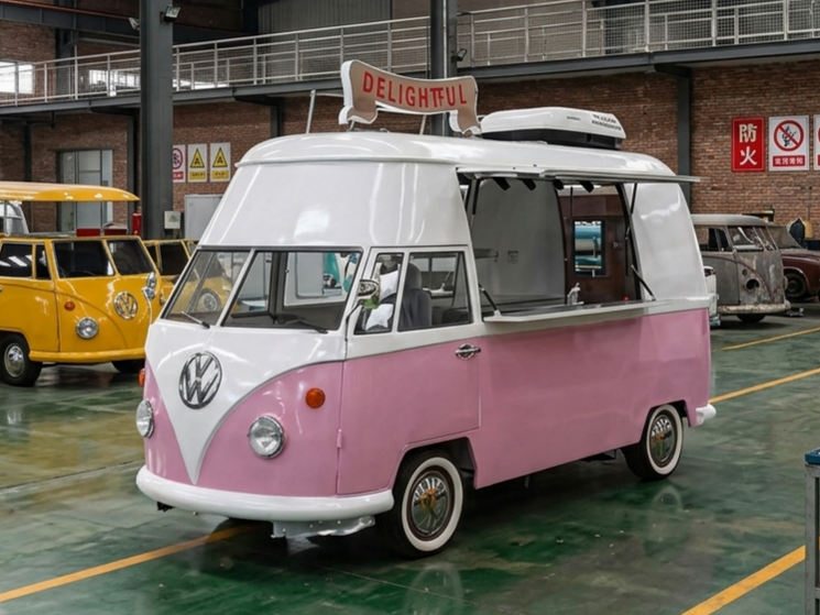 Retro VW Style Food Trailer 02