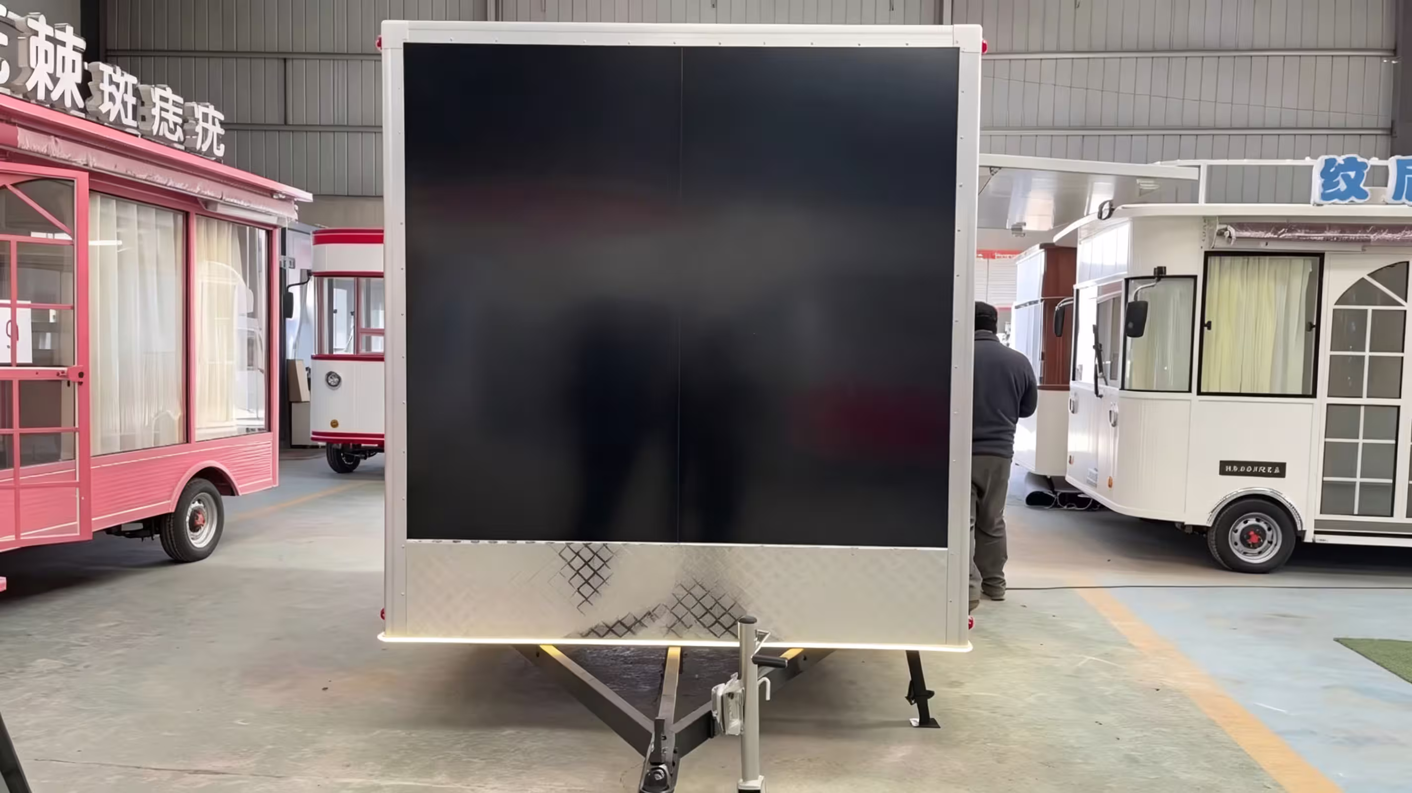 pizza box food trailer food truck