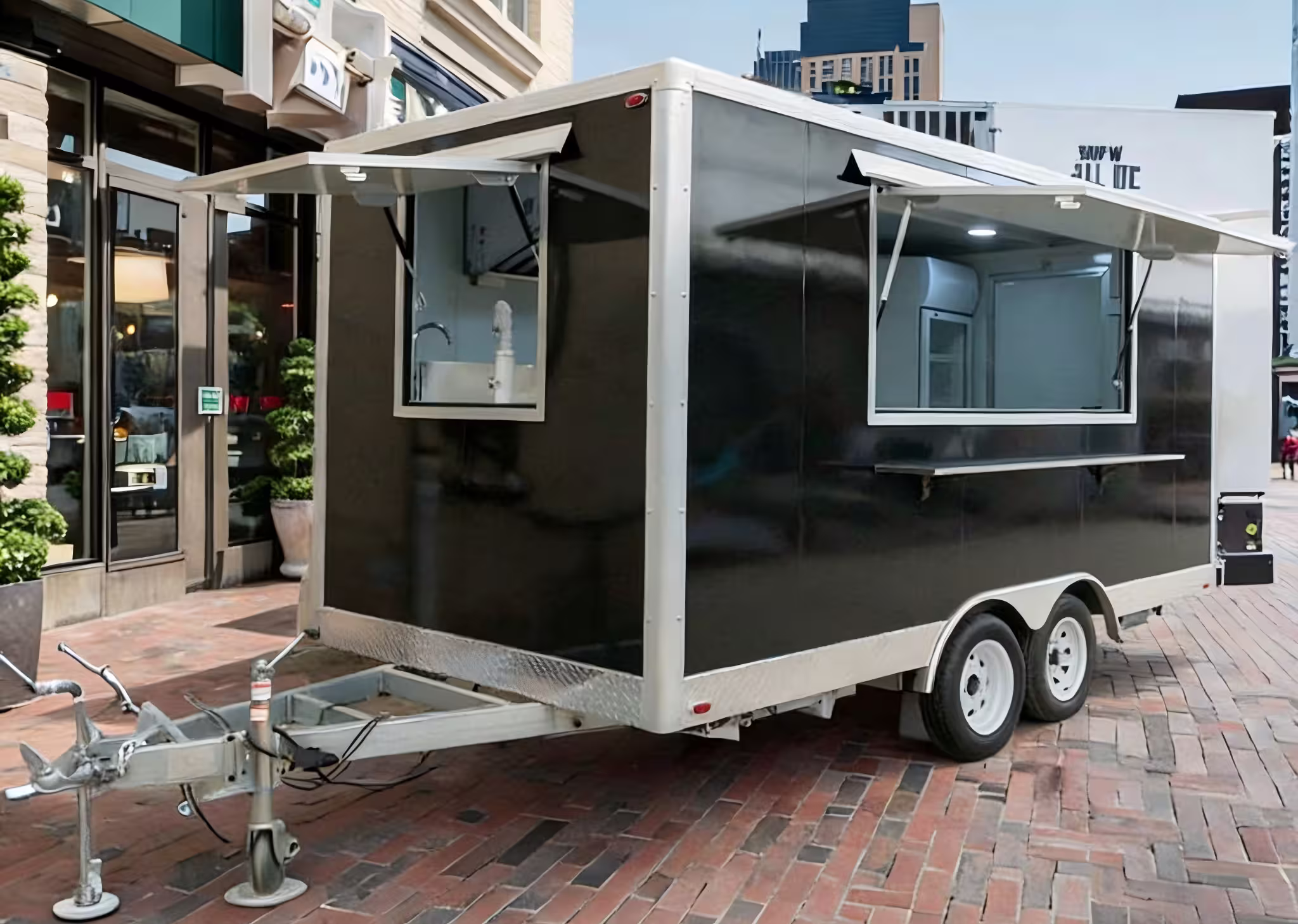 16ft Custom Double Axle Square Concession Trailer / Box Style Food Trailer