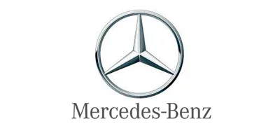 Mercedes-Benz logo with three-pointed star inside a circle above the brand name.