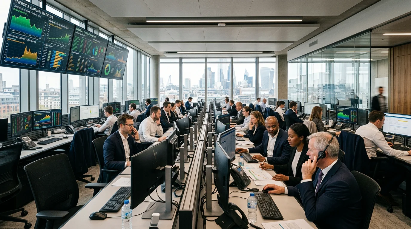 Modern trading environment focused on carbon and energy markets