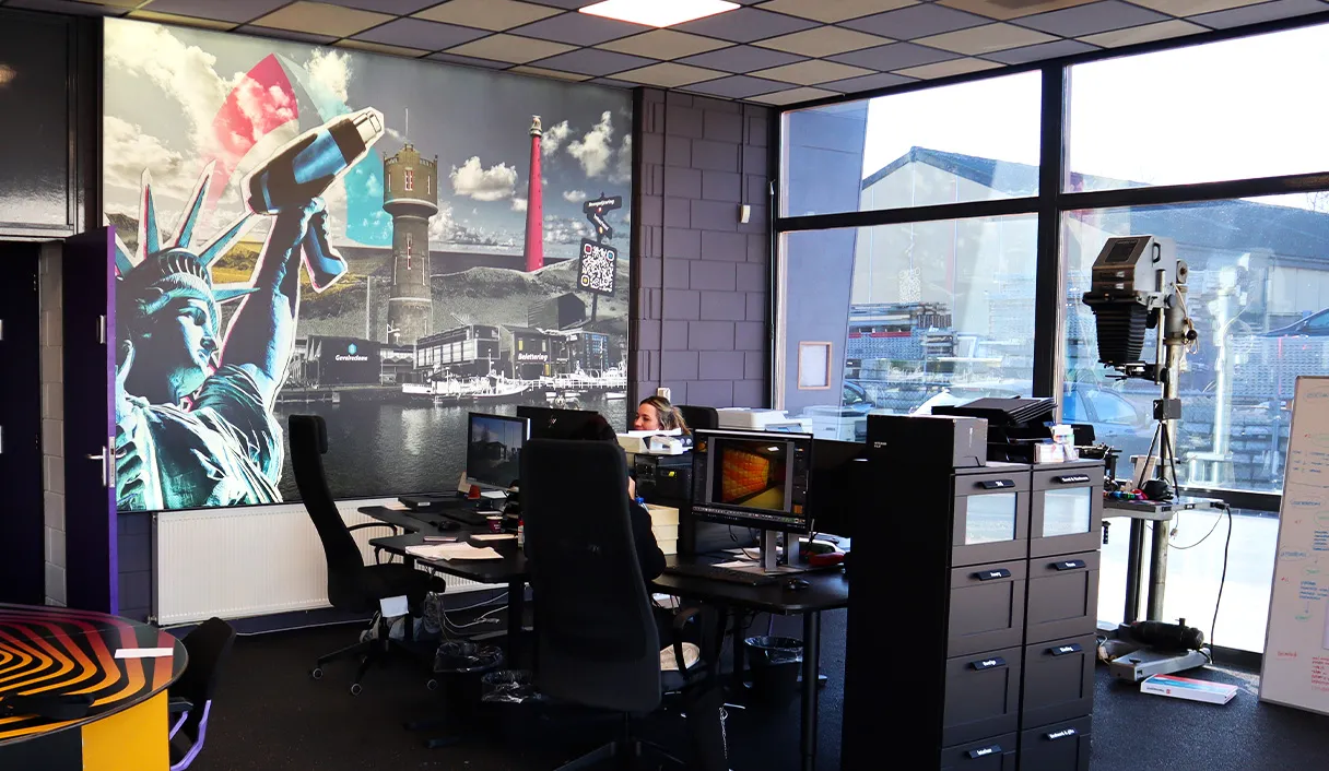 Textiel doeken met aluminium lijsten