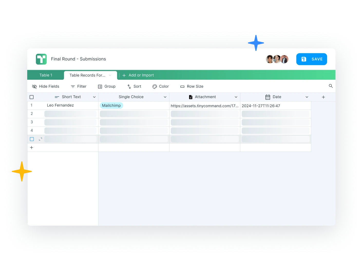 Make faster decisions by collecting data and using insights from our integrated sheets. - Automate your work at tinycommand.com