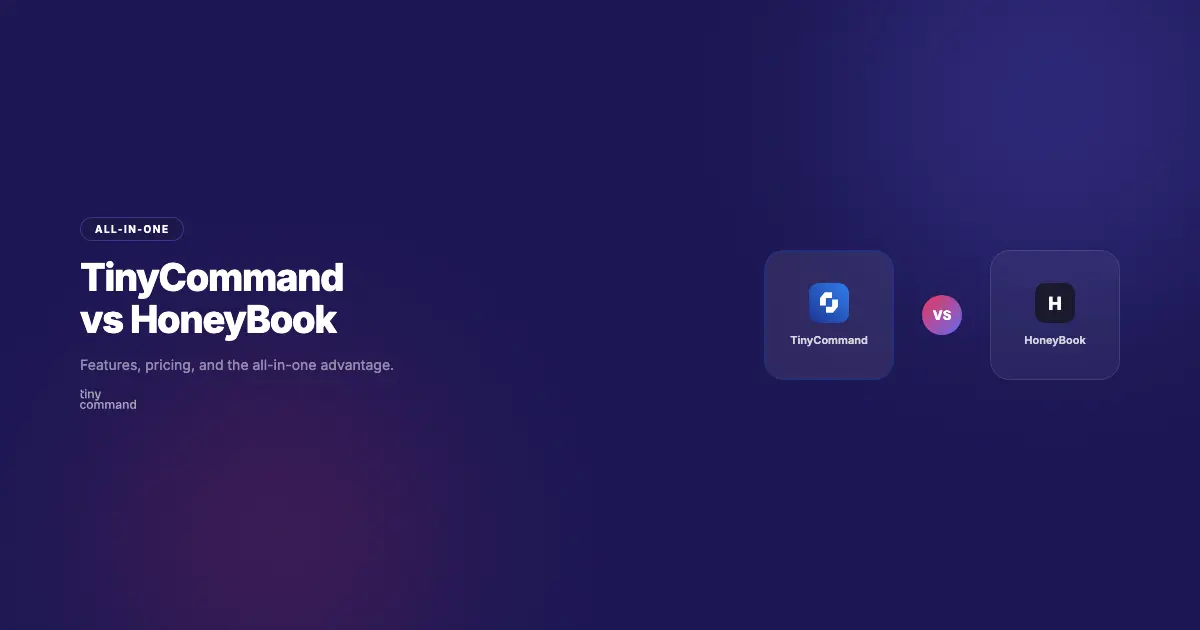 TinyCommand vs HoneyBook comparison