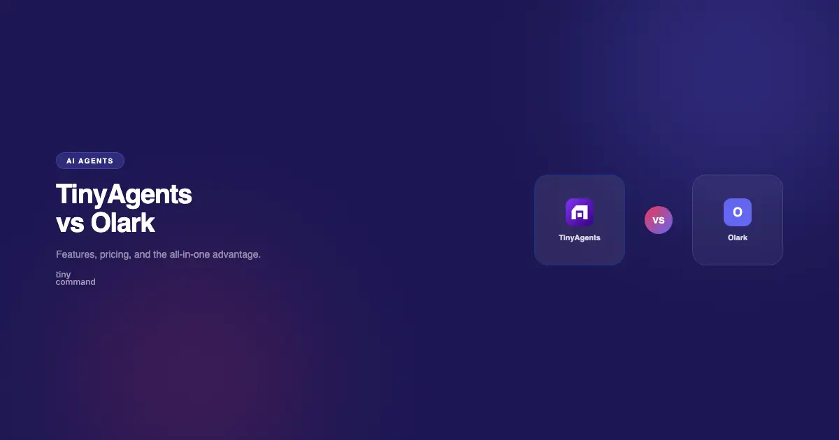 TinyAgents vs Olark comparison
