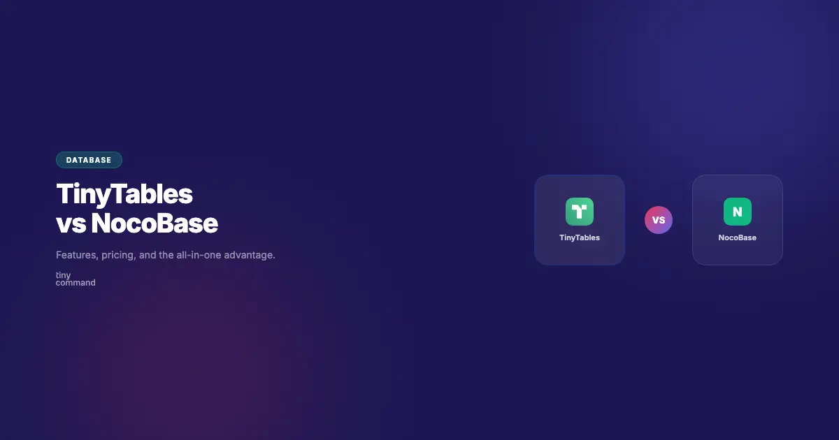 TinyTables vs NocoBase comparison
