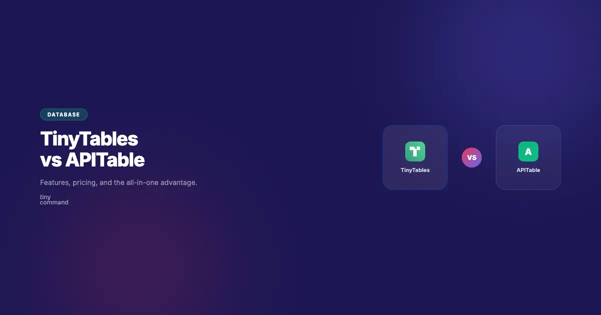 TinyTables vs APITable comparison