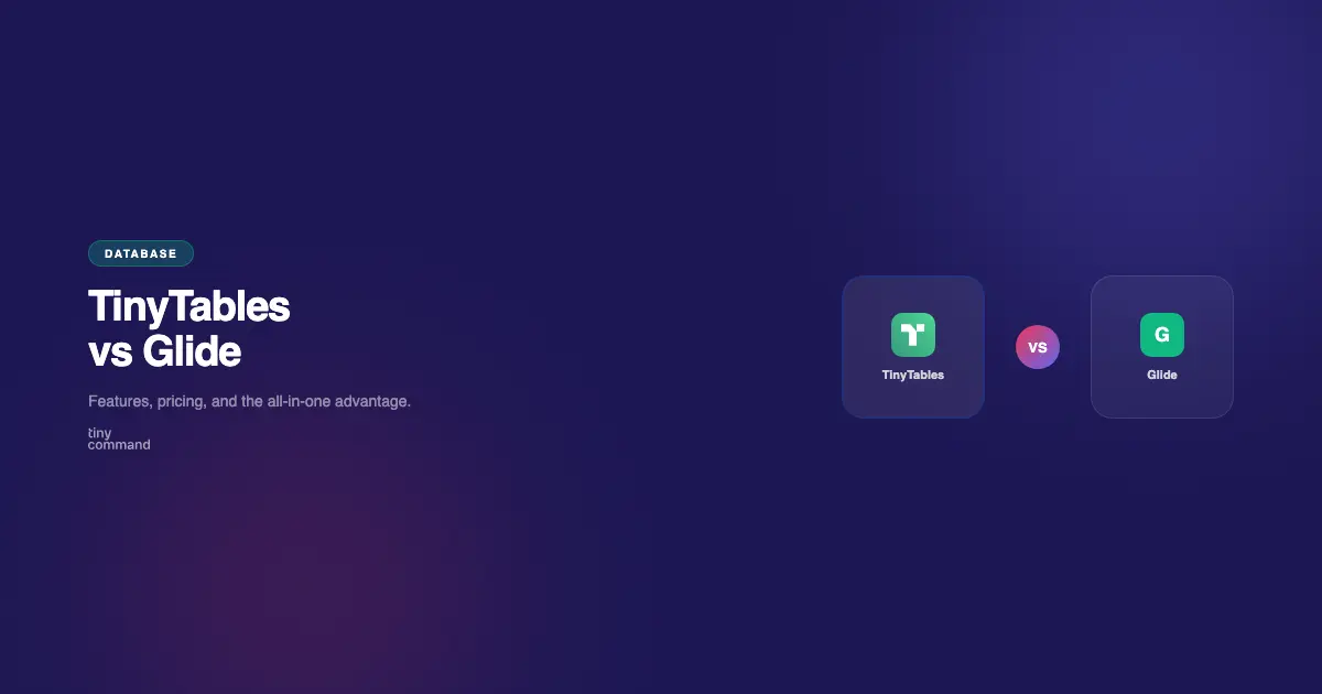 TinyTables vs Glide comparison